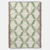 Einfache Blätter Blume Grid-Muster Decke (Vorderseite Vertikal)
