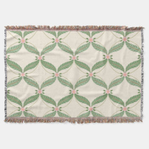 Einfache Blätter Blume Grid-Muster Decke