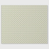 Einfache Blätter Blume Grid-Muster Geschenkpapier (Flach)