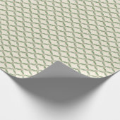 Einfache Blätter Blume Grid-Muster Geschenkpapier (Ecke)
