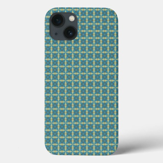 Einfache Blätter in blau Case-Mate iPhone Hülle (Rückseite)