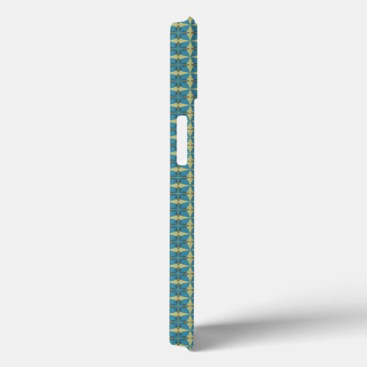 Einfache Blätter in blau Case-Mate iPhone Hülle (Rückseite / Rechts)