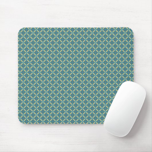 Einfache Blätter in blau Mousepad (Mit Mouse)
