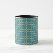 Einfache Blätter in blau Tasse (Zentrum)