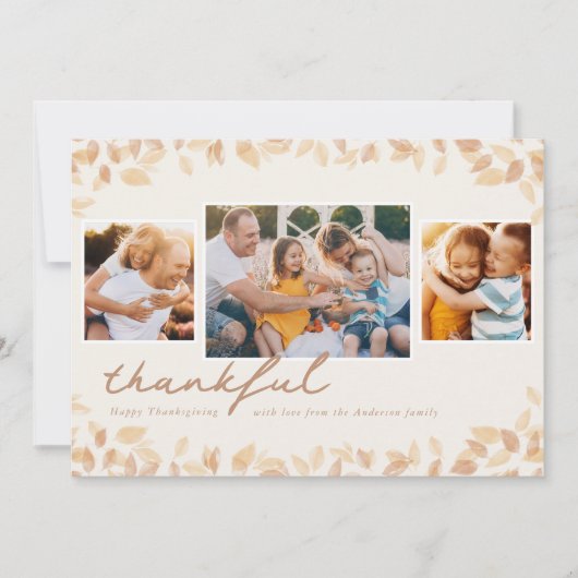 Einfache Blätter Karte (Vorderseite)