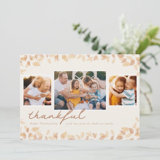 Einfache Blätter Karte (Stehend Vorderseite)