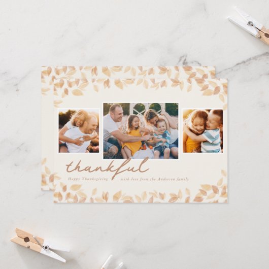 Einfache Blätter Karte (Vorderseite/Rückseite Beispiel)