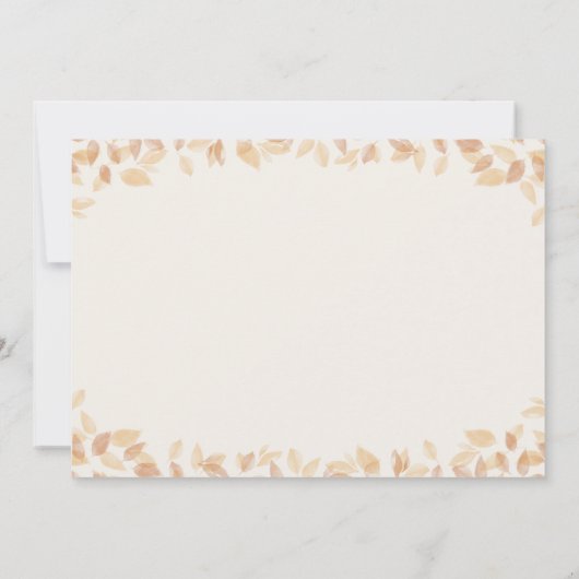 Einfache Blätter Karte (Rückseite)