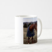 Einfache blaue blaue SeeTasse Kaffeetasse (VorderseiteRechts)