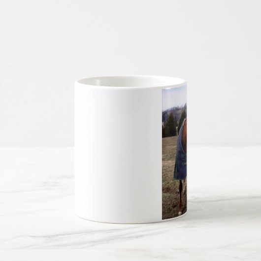 Einfache blaue blaue SeeTasse Kaffeetasse (Mittel)