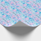 Einfache blaue Glitzer-Funkelsterne fügen Ihren Te Geschenkpapier (Ecke)