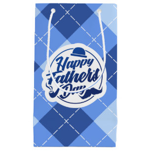 Einfache blaue glückliche Geschenk-Tasche des Kleine Geschenktüte