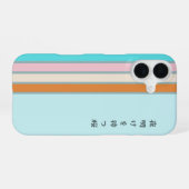 einfache blaue Hülle iPhone 16 Hülle (Rückseite (Horizontal))