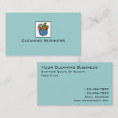 Einfache blaue kundengerechte visitenkarte (Vorne/Hinten)