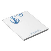 Einfache blaue Küstenstraße Notizblock (angewinkelt)