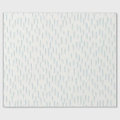 Einfache blaue Linien für die Baby-Dusche Geschenkpapier (Flach)