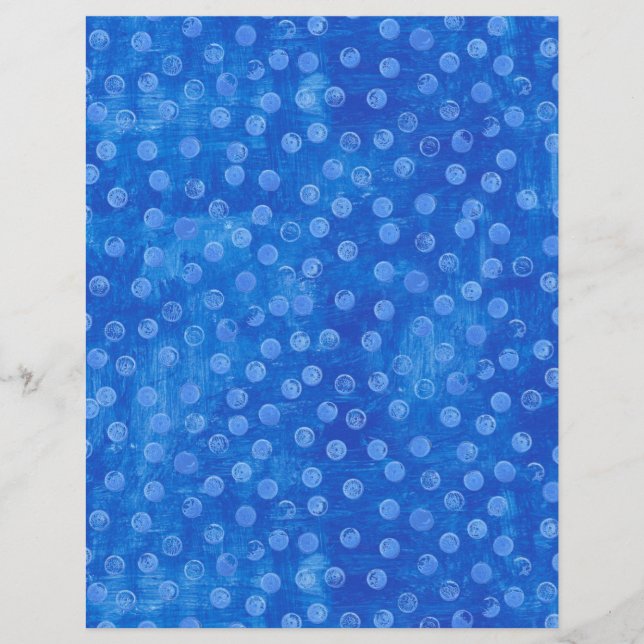 Einfache blaue Punkte auf blauem Papier (Vorderseite)