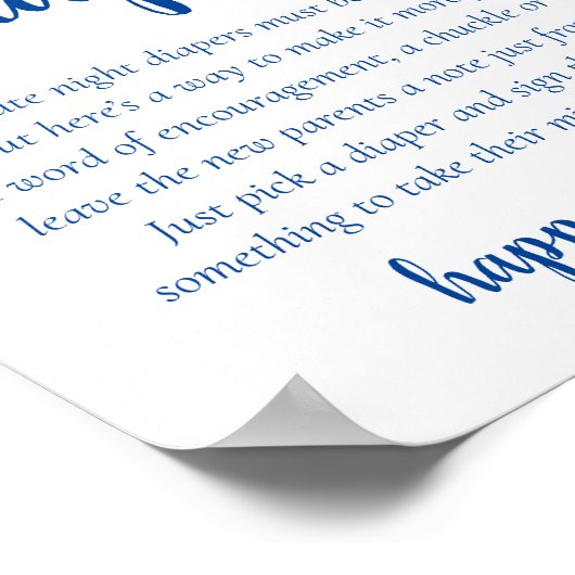 Einfache blaue Spättaucher | Cerulean Shower Poster (Ecke)