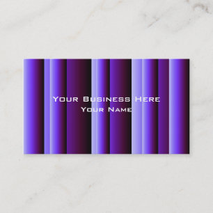 Einfache blaue Streifen, anpassbare Visitenkarten Visitenkarte