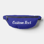 Einfache Blaue und Weiße Schrift Textvorlage Bauchtasche (Ablage )