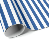 Einfache blaue und weiße Wasseroberfläche Geschenkpapier (Rolleneckpunkt)