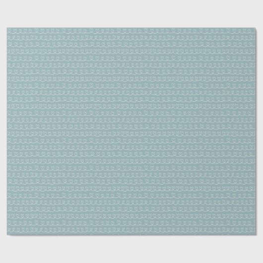 Einfache blaue Valentine Geschenkpapier (Flach)