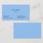 Einfache, blaue Visitenkarte (Vorne/Hinten)