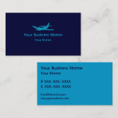 Einfache blaue visitenkarte (Vorne/Hinten)