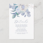 Einfache blaue Wasserfarbe Blumenzwiebeln Details Begleitkarte (Vorderseite)