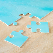 einfache blaue Wasserfarblinien fügen Sie Ihr Mono Puzzle (Seite)