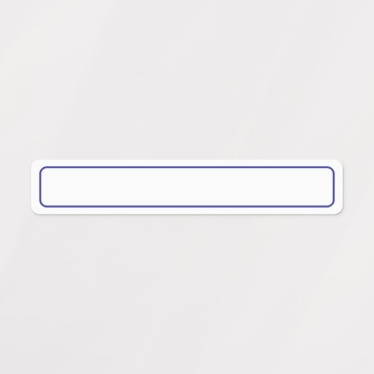 Einfache Blauer und Weiß-Blanc-Vorlage Etiketten (Design 1)