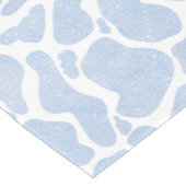 Einfache blauweiße große Kuh-Spots Tiermuster Kurzer Tischläufer (Ecke)