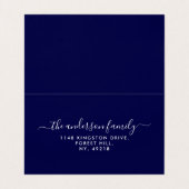 Einfache Blockfarbe, neue Adresskarte Visitenkarten (Innenseite Aufgefaltet)