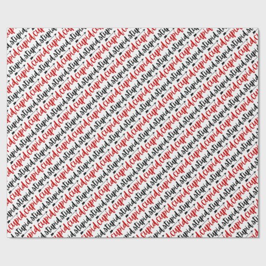 Einfache blöde Schrift für Typografie mit Pfeil Geschenkpapier (Flach)