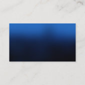 Einfache Blue Beige-Visitenkarte Visitenkarte (Rückseite)