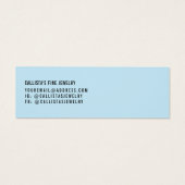 Einfache Blue Black Multiple Earra Display Card (Rückseite)