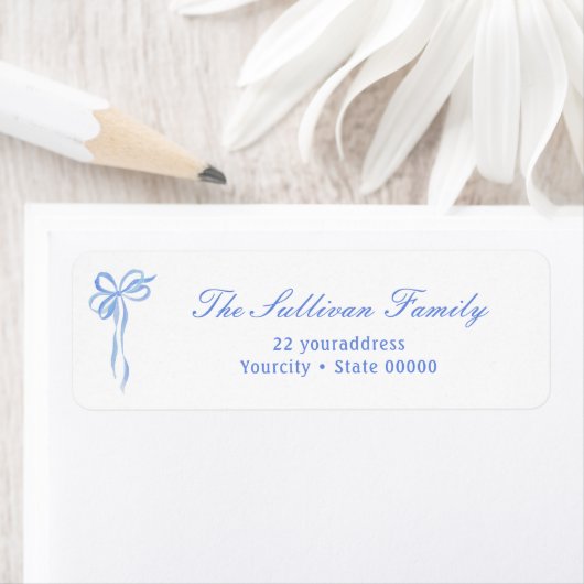 Einfache Blue-Bogen-Rücksendeadresse (Insitu)