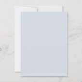 Einfache Blue Bow-Taufe Einladung (Rückseite)