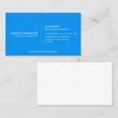 Einfache Blue Customizable Business Card Vorlage Visitenkarte (Vorne/Hinten)