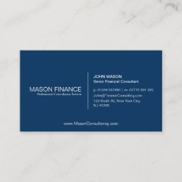 Einfache Blue Customizable Business Card Vorlage Visitenkarte