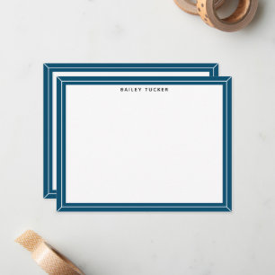 Einfache Blue Frame Custom Persönlich Beruflich Mitteilungskarte