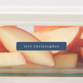 Einfache Blue Kids Name Labels Etiketten (Befestigt)