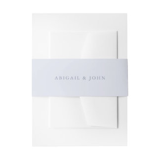 Einfache Blue Names Hochzeitseinladung Einladungsbanderole