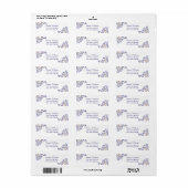 Einfache Blue-Nature-Adressenkennzeichnungen (Vorne)