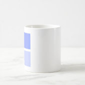 Einfache Blue Square-Muster Kaffeebecher Kaffeetasse (Mittel)