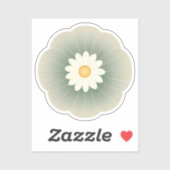 Einfache Blume Aufkleber (Blatt)