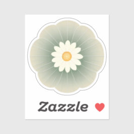 Einfache Blume Aufkleber