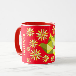 EINFACHE BLUME BIRD BIRTHDAY GIFT JEDE TASSE