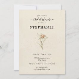 Einfache Blume Bridal Dusche Einladung
