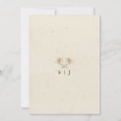 Einfache Blume Bridal Dusche Einladung (Rückseite)